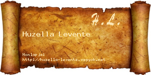 Huzella Levente névjegykártya